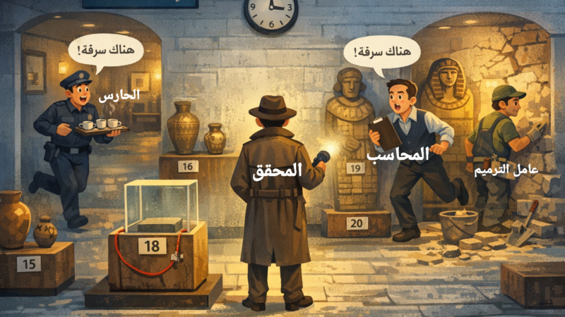 لغز بوليسي: القطعة الاثرية المفقودة